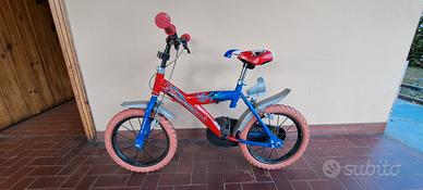 bici spiderman raggio 14