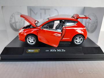 MODELLO AUTO ALFA ROMEO MI - TO RED  NO BURAGO