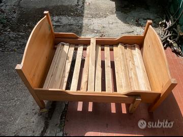 Letto ikea legno allungabile con materasso