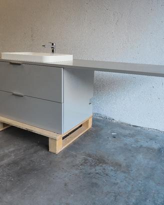 Mobile bagno moderno per lavatrice slim