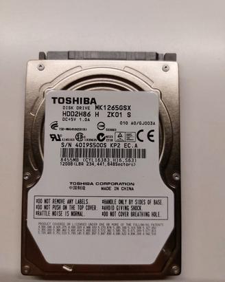 Hard Disk 120 Gb Toshiba