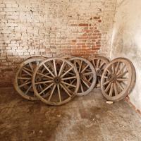 blocco ruote carro legno