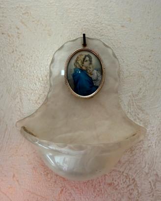 Acquasantiera in madreperla