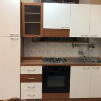 CUCINA LINEARE CON PIANO COTTURA E FORNO