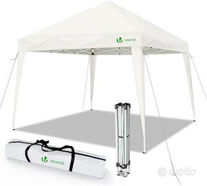 Gazebo Pieghevole da Giardino 3x3 M, Mercato Tend