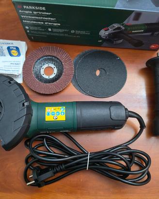 Smerigliatrice Parkside 750W Garanzia e accessori 