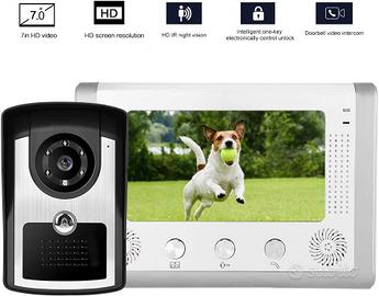 Videocitofono Cablato 7",telecamera IR