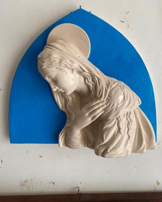 Bassorilievo madonna in ceramica