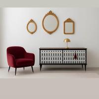 Cassettiera con top vetro