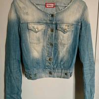 Giacca Jeans Met scollo a barchetta