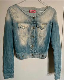Giacca Jeans Met scollo a barchetta