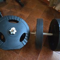 Pesi manubri da 30 kg, 2 manubri palestra casa
