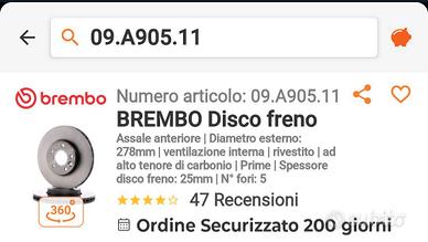 Dischi freno anteriori Ford