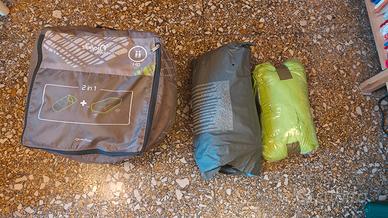 Set cubo  campeggio materasso coperta cuscino 