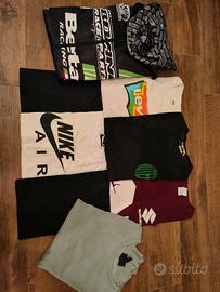 LOTTO di maglie Nike/Iuter/Levi's +2 felpe