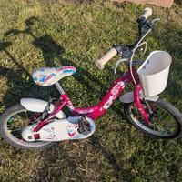 Bicicletta bambina Baby Bunny raggio 14