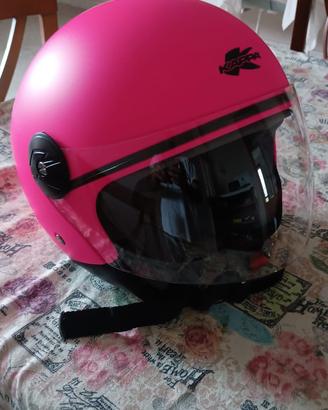 Casco Jet rosa
