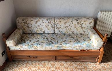 Divano letto con letto estraibile