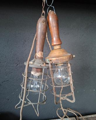 antiche lampade da garage vintage 
