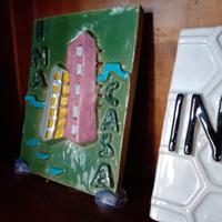 INA CASA MAIOLICA POLICROMA ANNI 50 VINTAGE