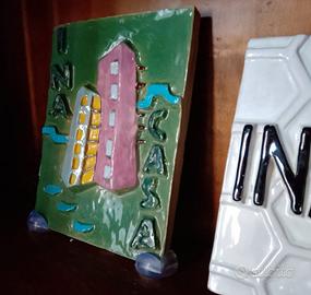 INA CASA MAIOLICA POLICROMA ANNI 50 VINTAGE