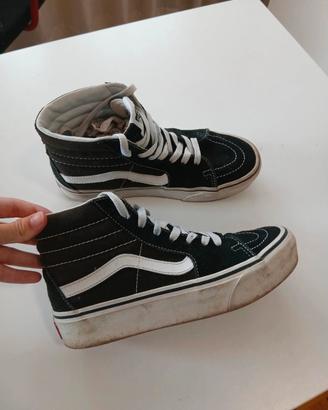 scarpe Vans con suola alta