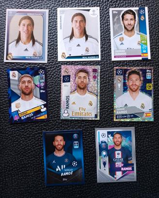 Figurine Panini e Topps Sergio Ramos
