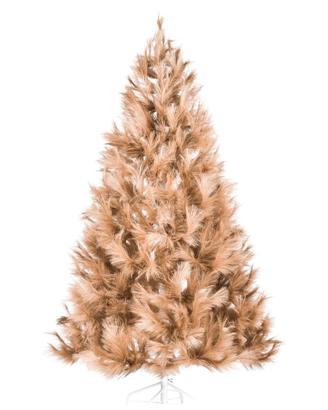 Albero di natale artificiale marrone chiaro