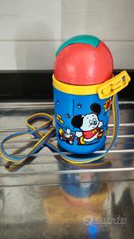 Borraccia bambini Vintage plastica con cannuccia 