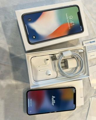 Apple iPhone X 64GB Silver con scatola