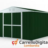 Box struttura lamiera Acciaio 327x307 verde scuro