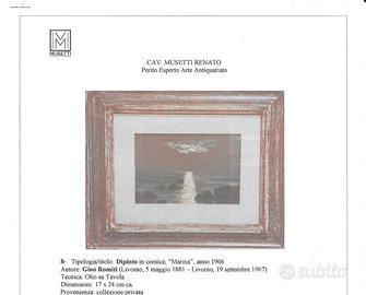 Olio su tela di Gino Romiti