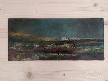 Dipinto ad olio su faesite 1978 - Paesaggio 6