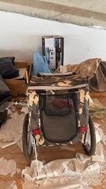 Carrello Trasporto Cani per Bicicletta