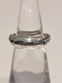 Anello unisex Gucci Trademark, in argento sterling