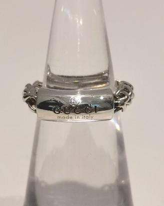 Anello unisex Gucci Trademark, in argento sterling
