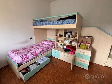 Cameretta su misura e modulare + armadio 6 ante in
