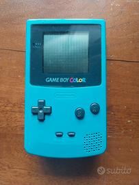 Game boy color turchese,vano batteria sostituito