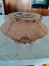 portacaramelle in sughero anni 70