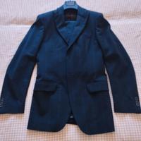 Abito da uomo Giacca gessata + pantalone nero