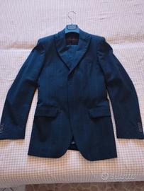 Abito da uomo Giacca gessata + pantalone nero