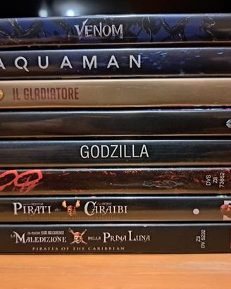 Lotto 9 DVD: Venom, Aquaman, Godzilla, ecc.