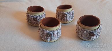 Set 4 tazze da caffè 