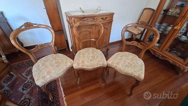 tre sedie da salotto