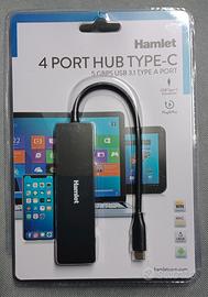Hamlet Hub 4 porte USB 3.1 Type-c 