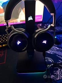 Cuffie corsair virtuoso + supporto rgb st100
