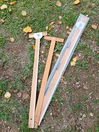 3 righelli professionale in legno