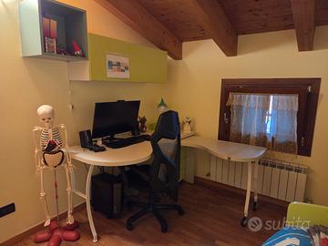 Cameretta bianco/verde 