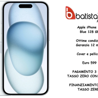Apple iPhone 15 Blue 128 Gb
