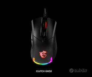 MSI Clutch GM50 mouse USB Ottico 7200 DPI Ambidest